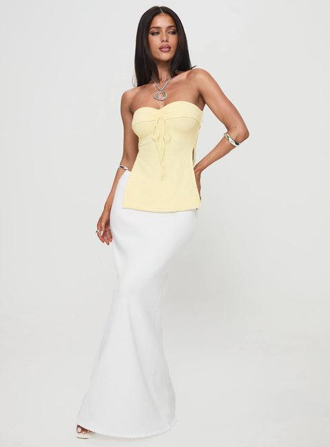 Laurenita Longline Tube Top Yellow Product Image