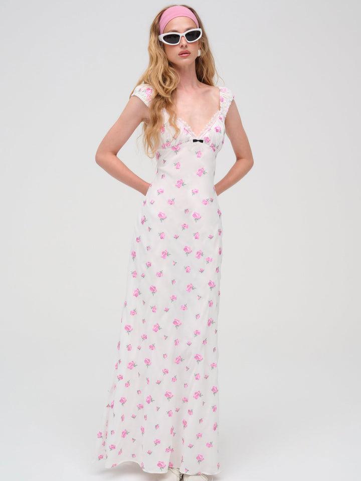 Emmaline Maxi Dress — White Product Image