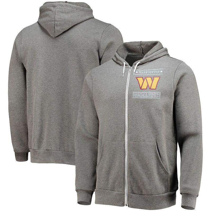 Men's NFL x Darius Rucker Collection by Fanatics Heathered Charcoal Washington Commanders Sponge Fleece Full-Zip Hoodie, Size: Medium, Wft Charco Product Image