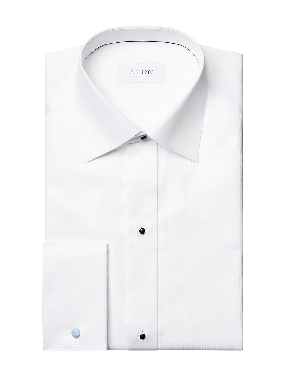 Mens Contemporary-Fit Pliss Bib Formal Shirt Product Image