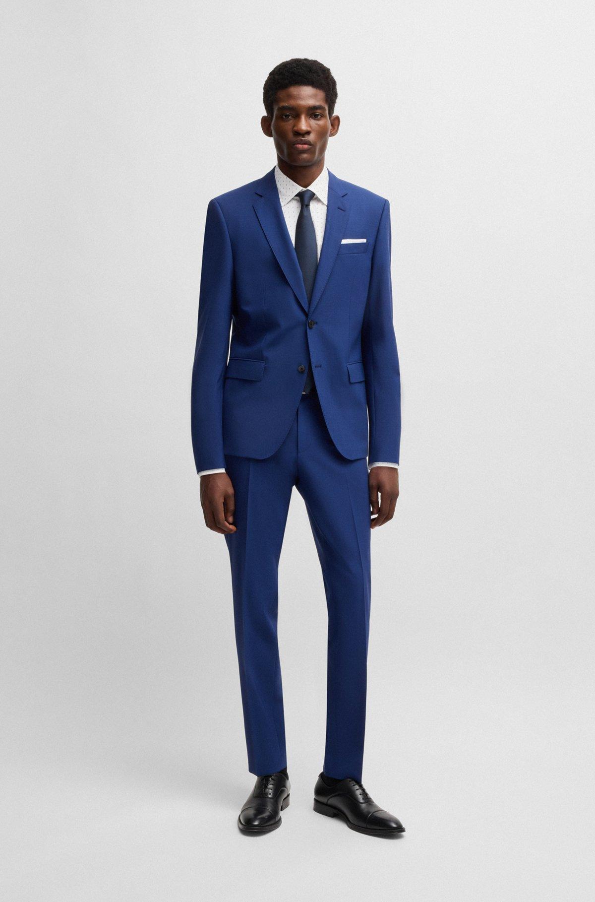 Regular-fit shirt in geometric-printed stretch-cotton poplin Product Image