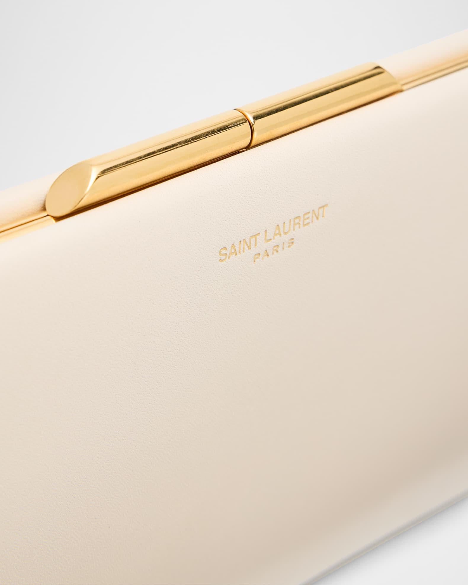 Midnight Large Pochette Clutch Bag in Leather Product Image