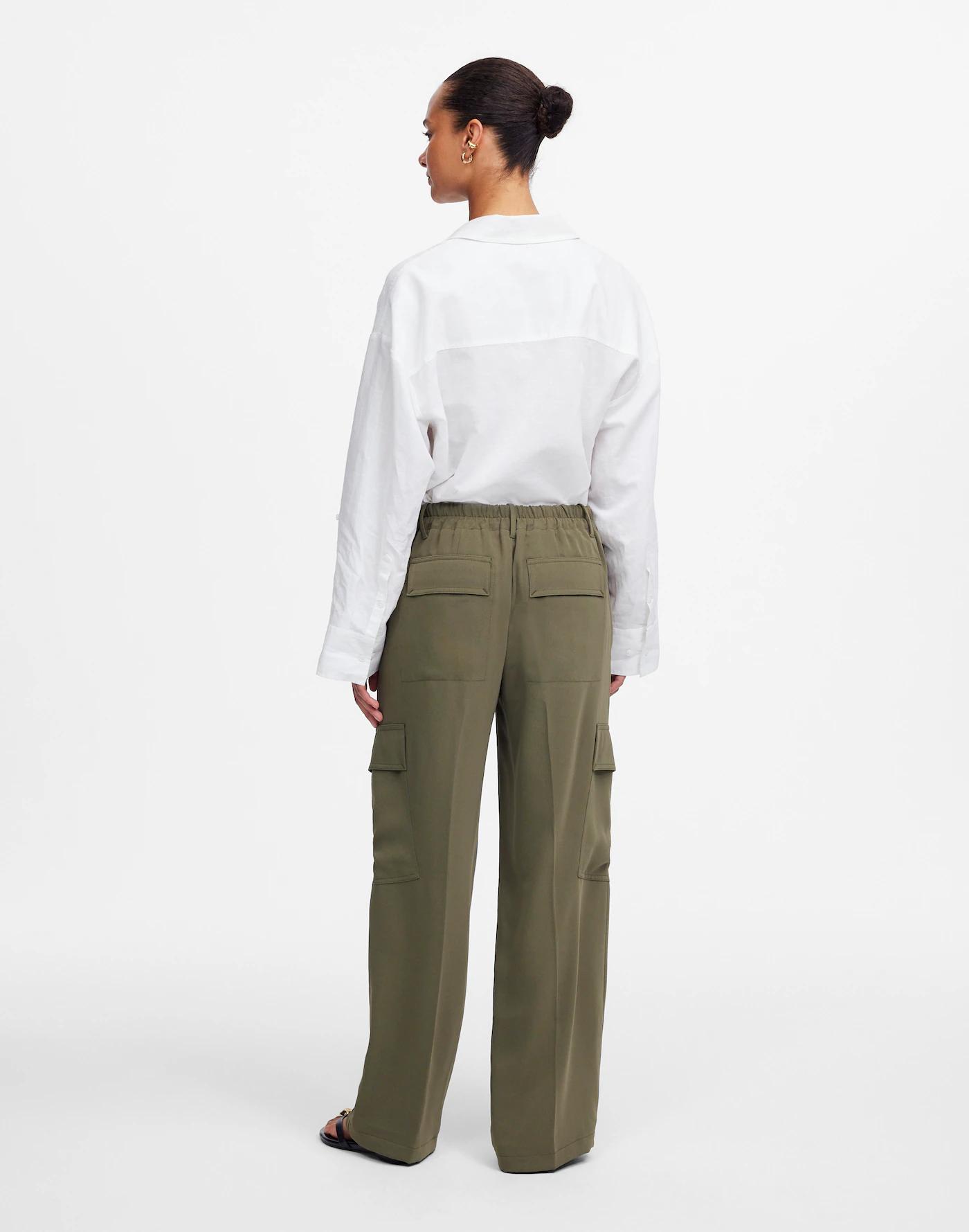 Tall Pull-On Utility Cargo Pants in Crepe Product Image