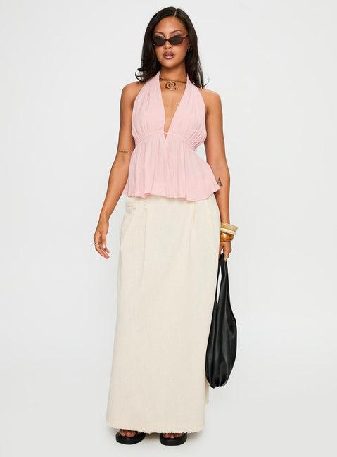 Saddler Halter Top Pink Product Image