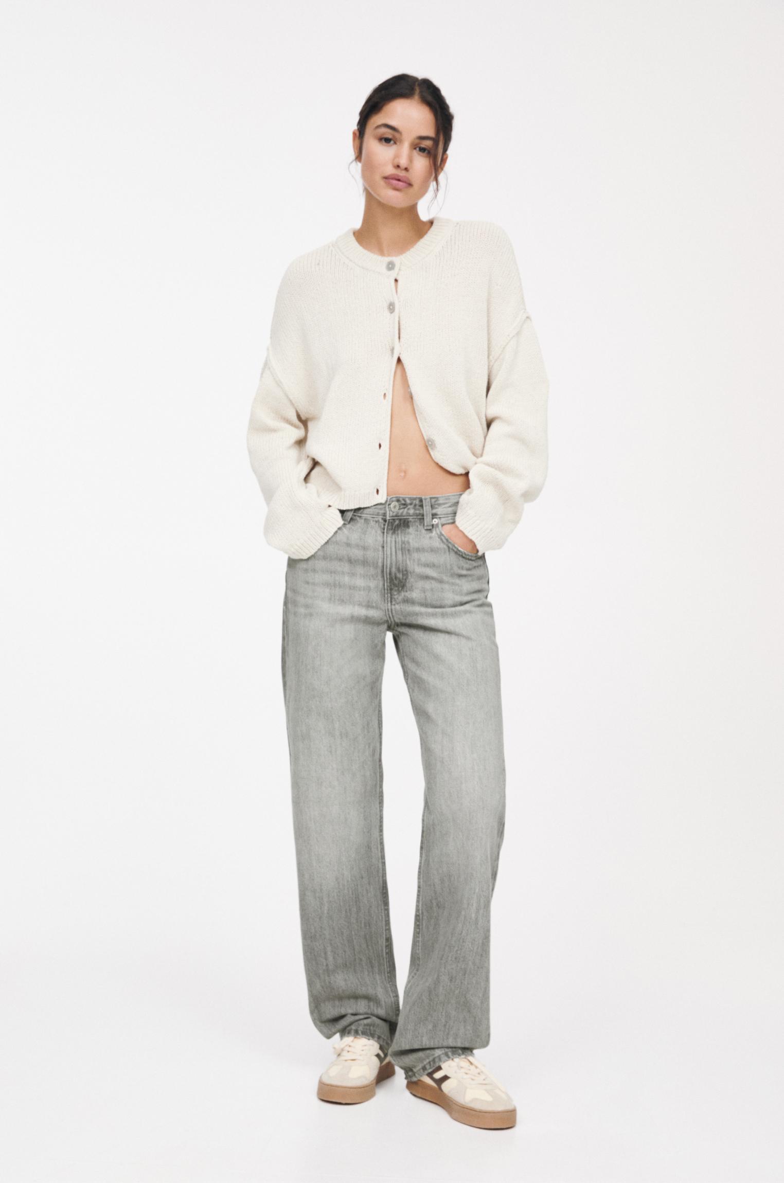 Mid-rise straight-leg jeans Product Image