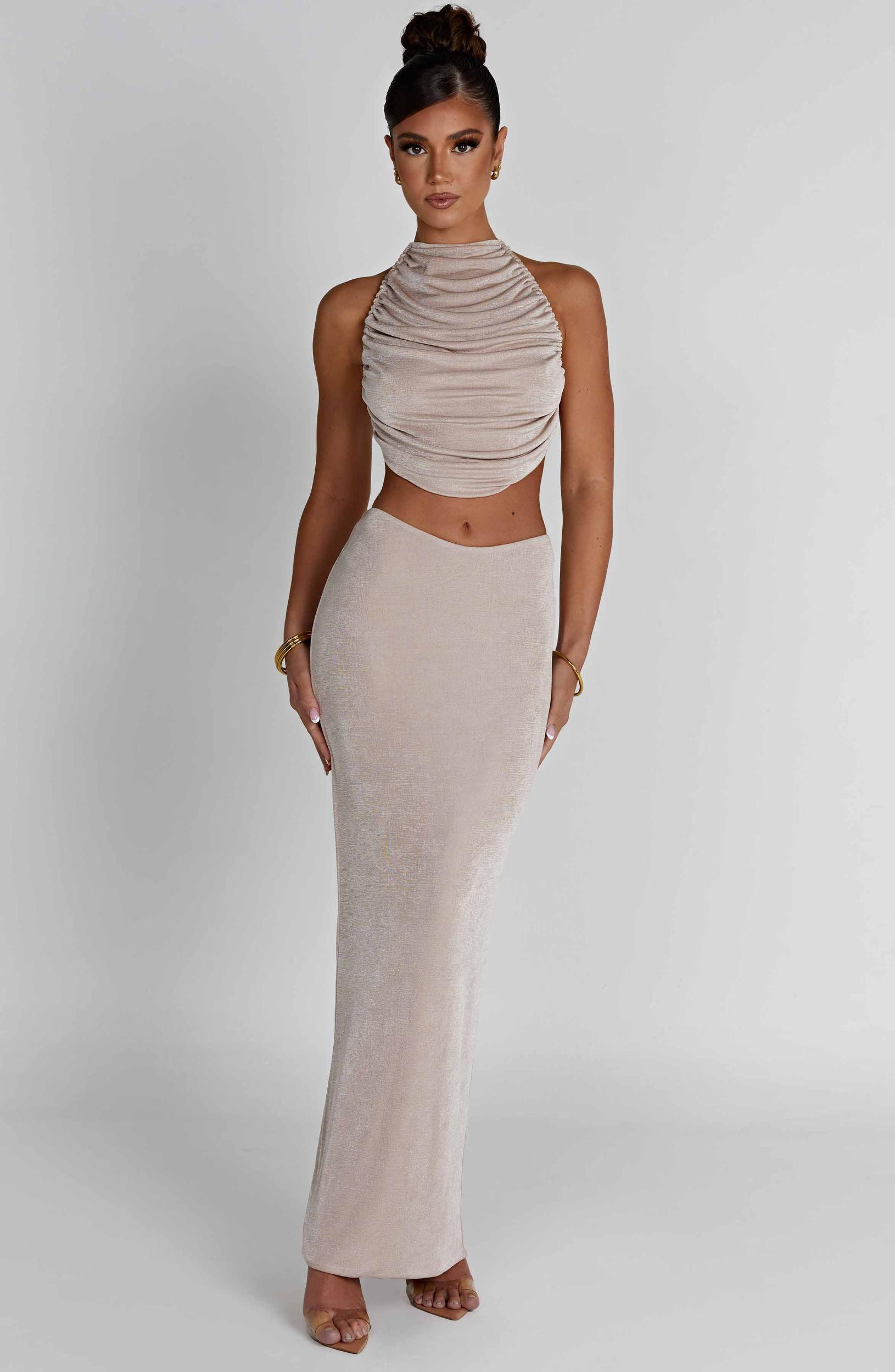 Fifi Maxi Skirt - Champagne Product Image