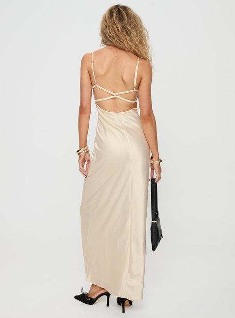 Ravia Maxi Dress Champagne Product Image