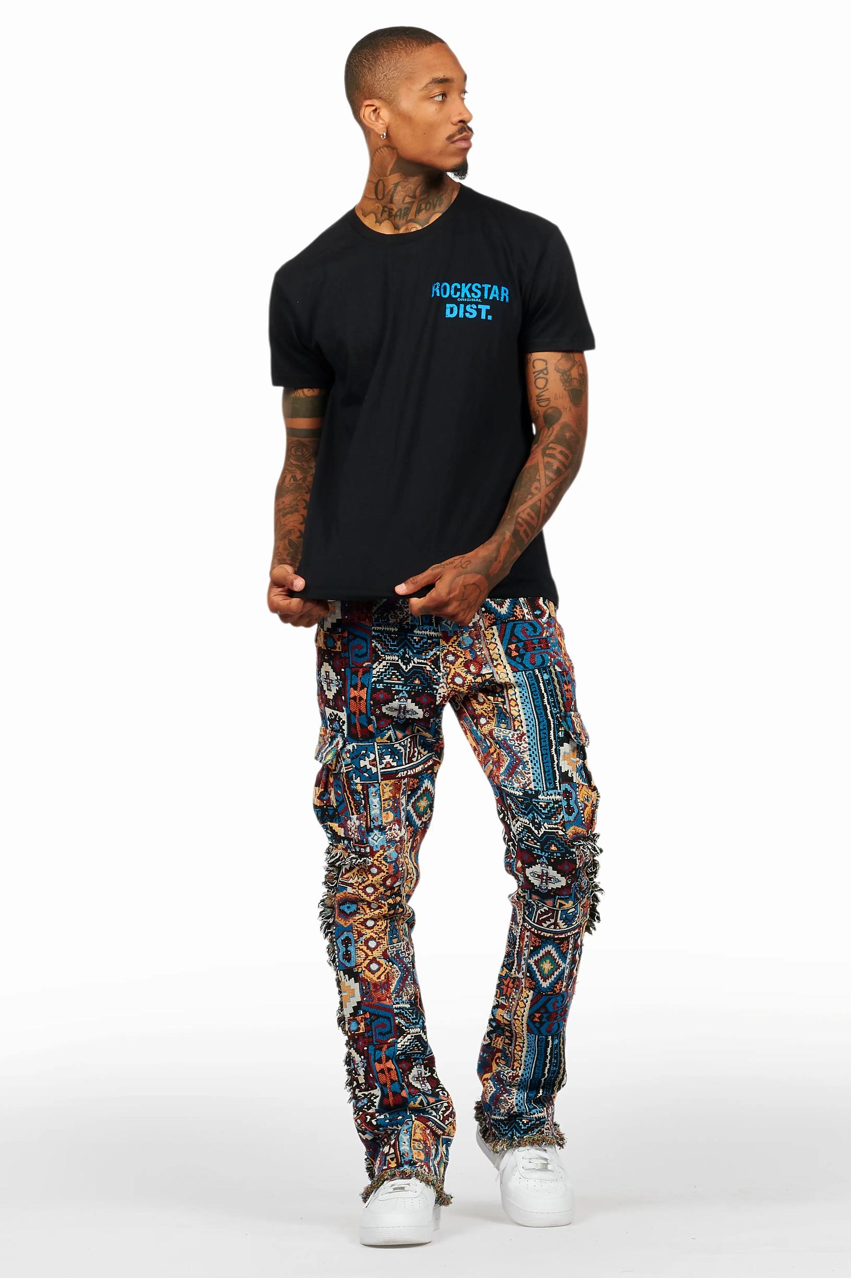 Lake Black/Blue T-Shirt/Tapestry Jean Bundle Male Product Image