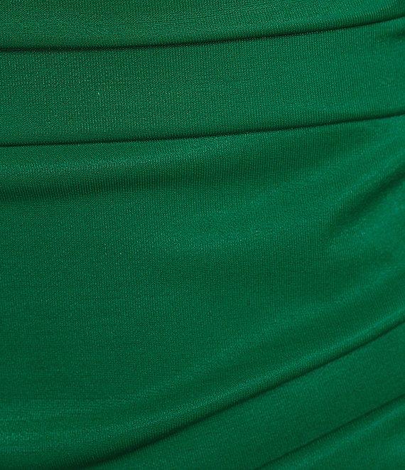 B. Darlin Shiny Satin Spaghetti Strap Midi Dress Product Image