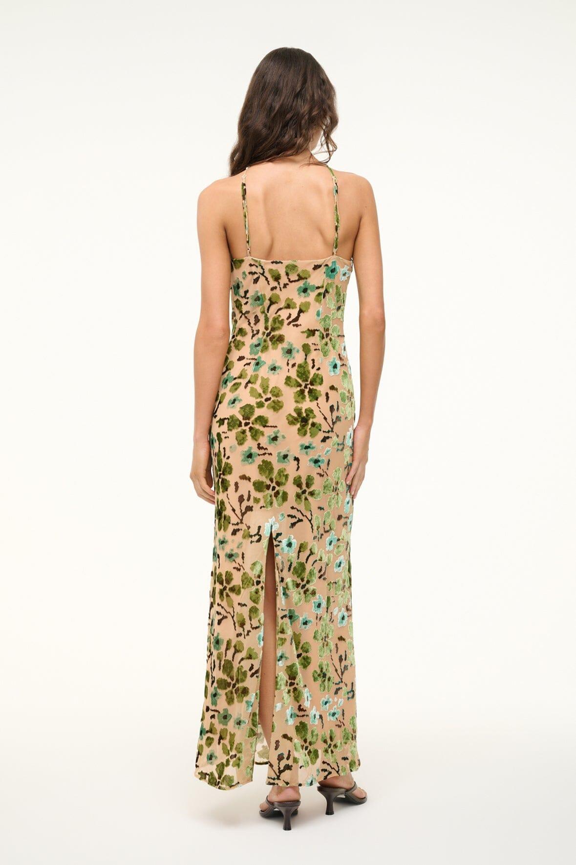CUBISM DRESS | MOSS FLORAL TAPESTRY Product Image