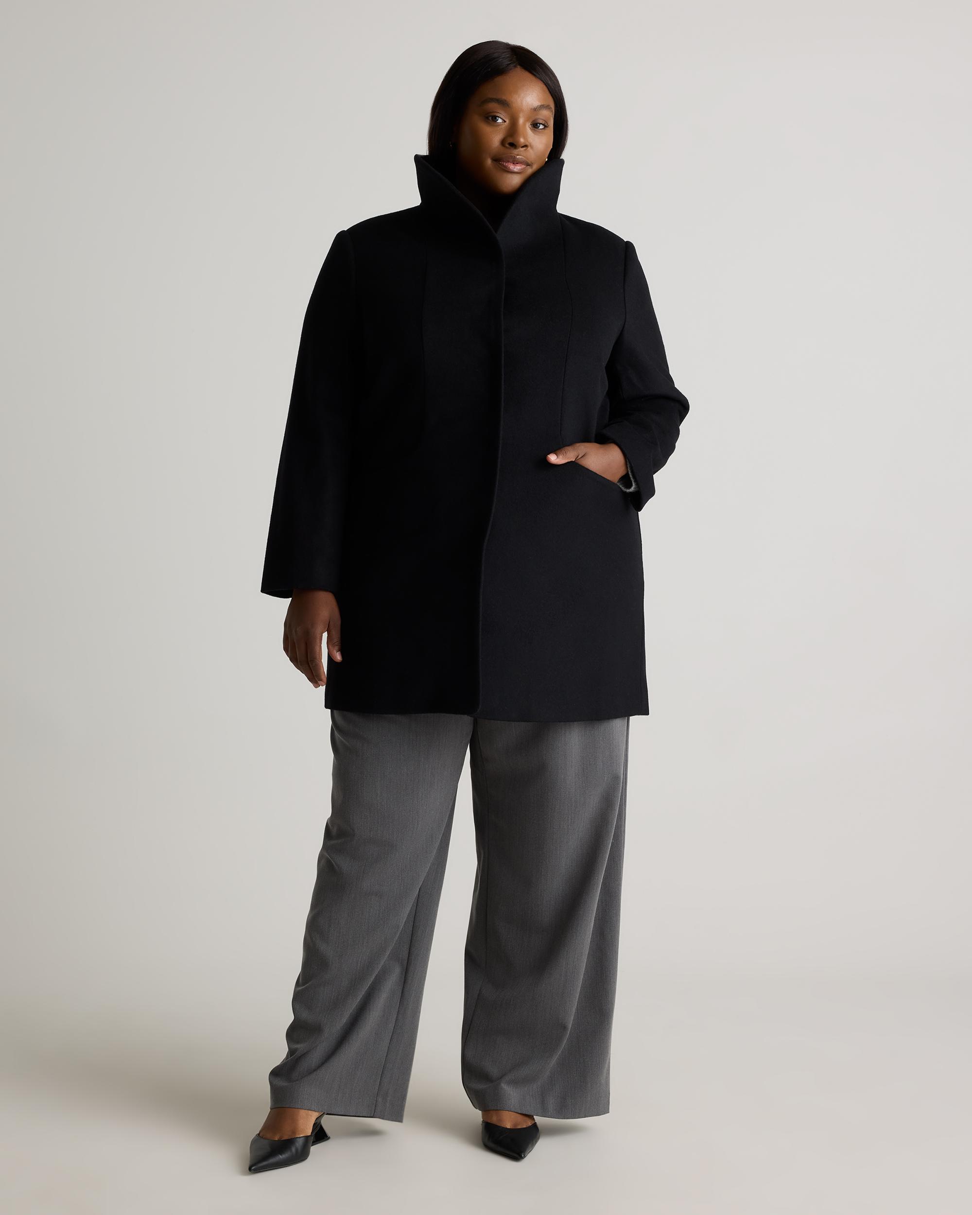 Quince | Women's Italian Wool Cocoon Coat Wool/Nylon Product Image