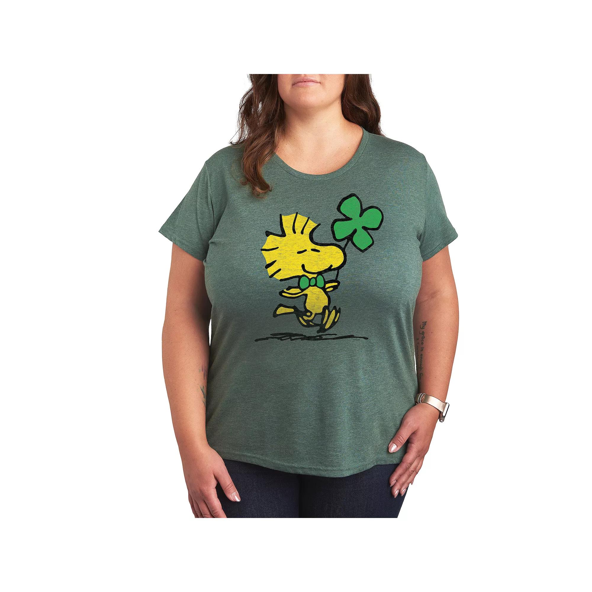 Plus Peanuts St. Patrick's Day Snoopy Graphic Tee, Women's,  Product Image