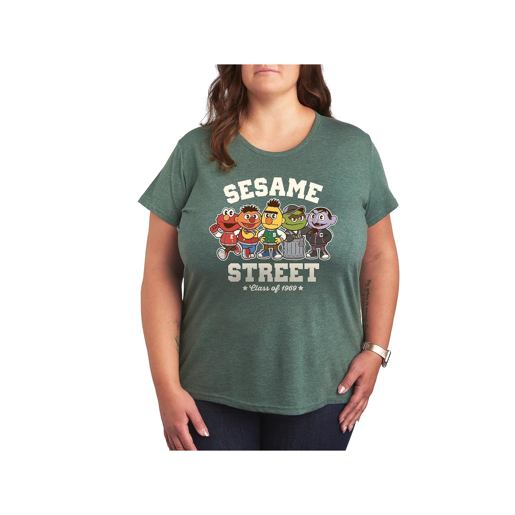 Plus Sesame Street Collegiate Graphic Tee, Women's,  Product Image