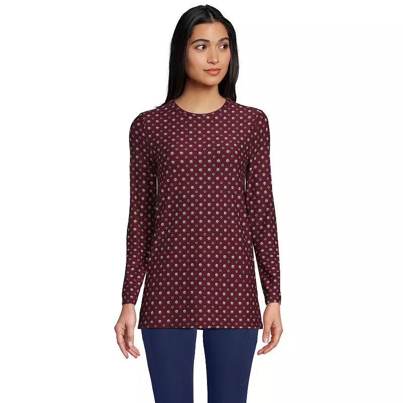 Women's Lands' End Long Sleeve Performance Crewneck Tunic,  Product Image