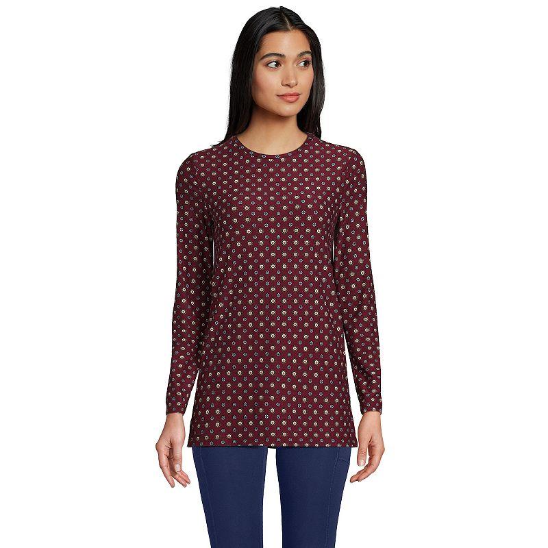 Women's Lands' End Long Sleeve Performance Crewneck Tunic,  Product Image