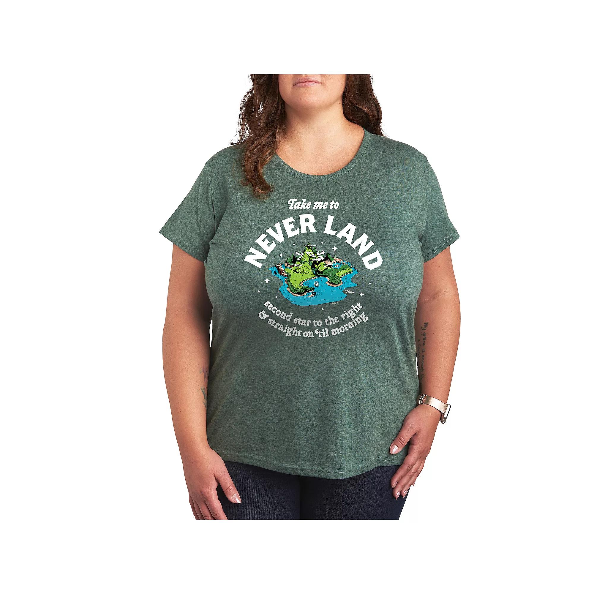 Disney's Peter Pan Plus Take Me To Never Land Graphic Tee, Women's,  Product Image