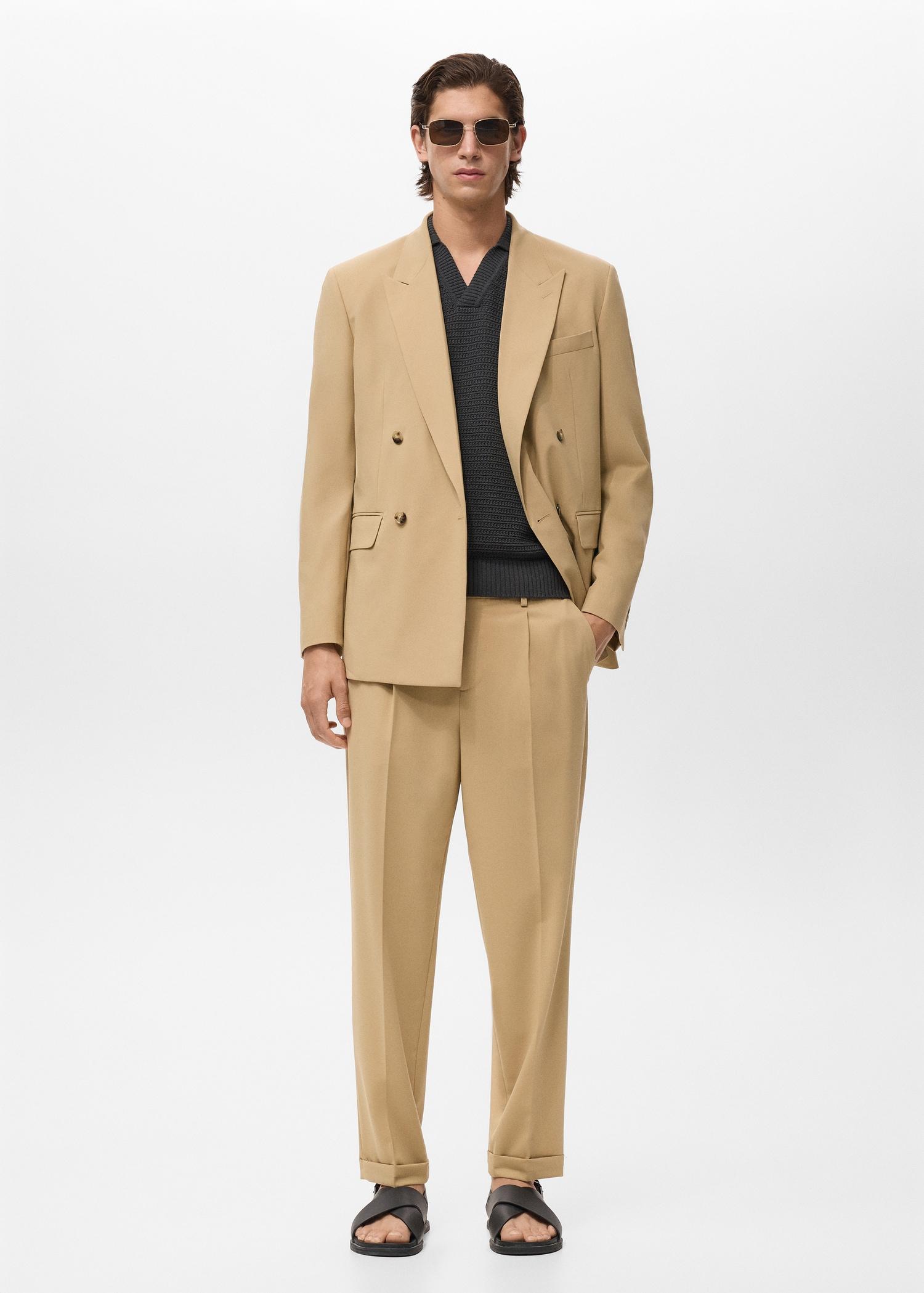 Boston regular-fit suit pants - Men | MANGO USA Product Image