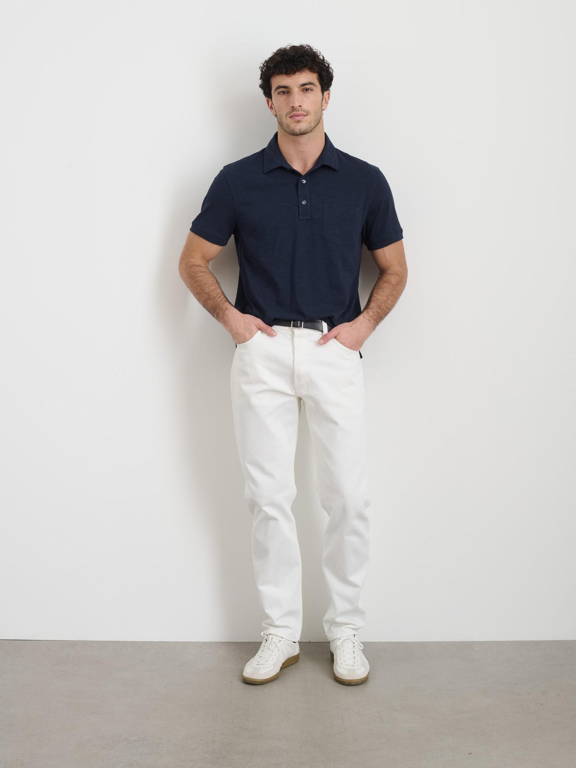 Standard Polo in Slub Cotton Product Image