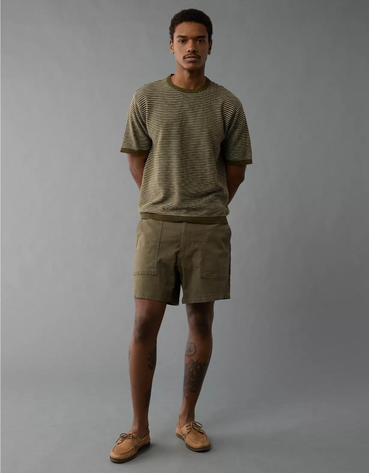 AE Striped Sweater T-Shirt Product Image