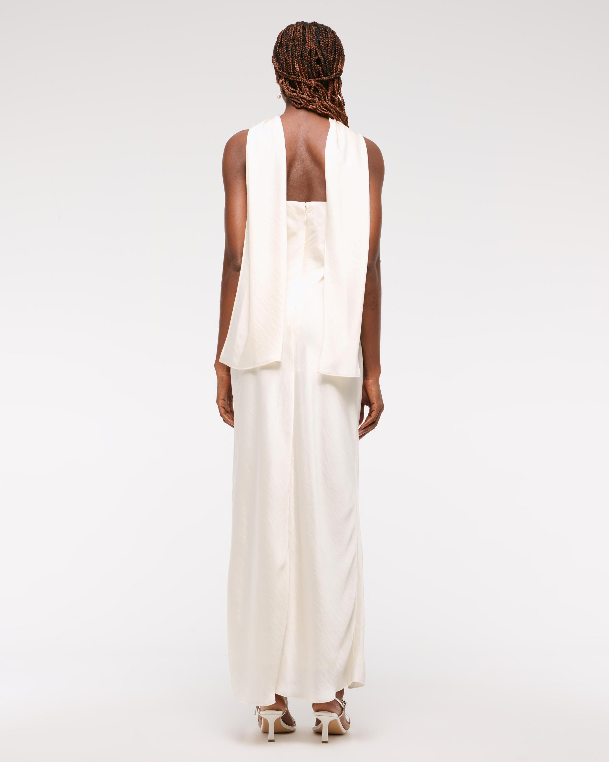 The A&F Julia Slip Strapless Scarf Maxi Dress Product Image