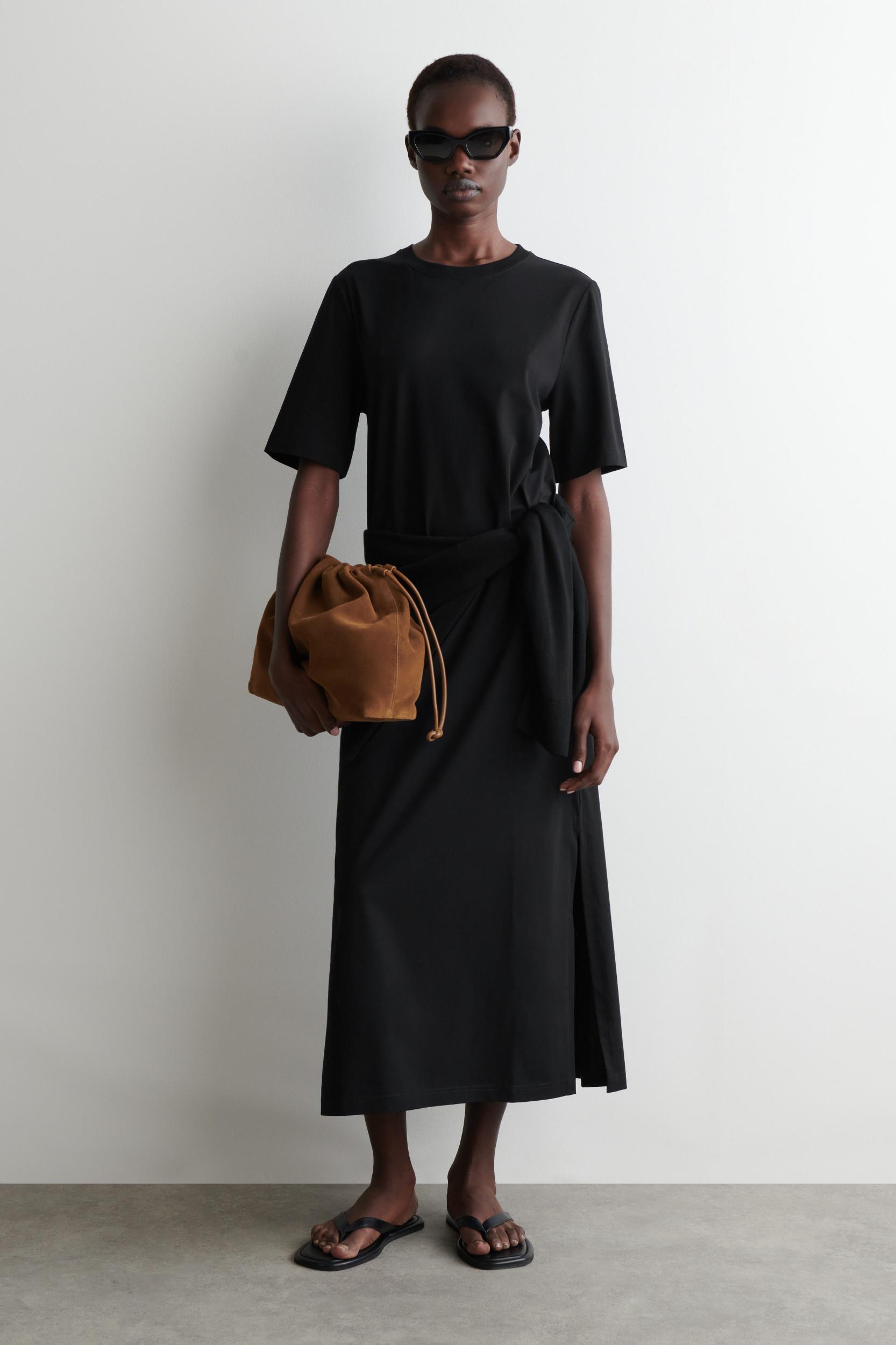 COTTON MIDI TSHIRT DRESS Product Image