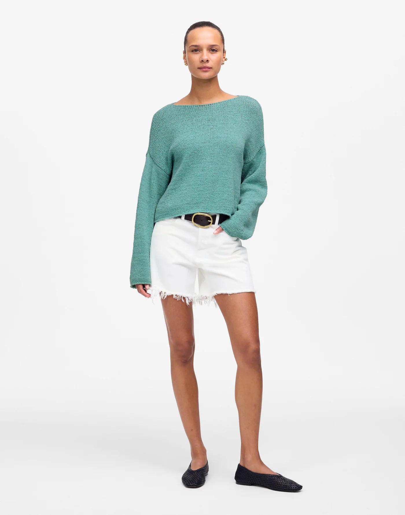 Boatneck Pullover Sweater Product Image