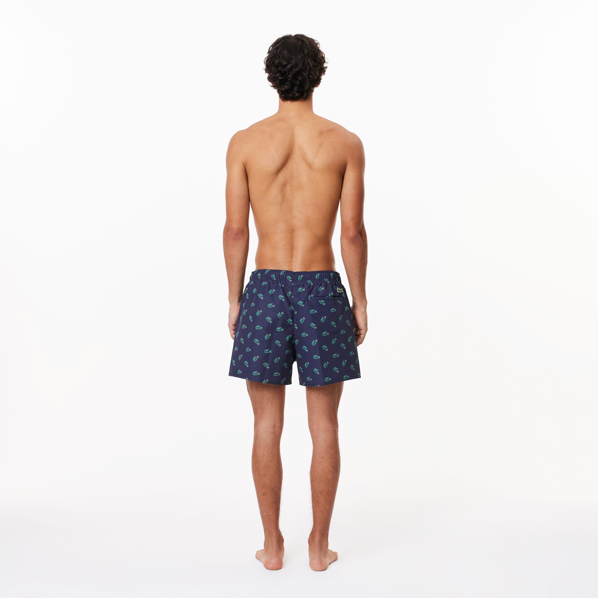 Men's Crocodile Print Swim Trunks Product Image