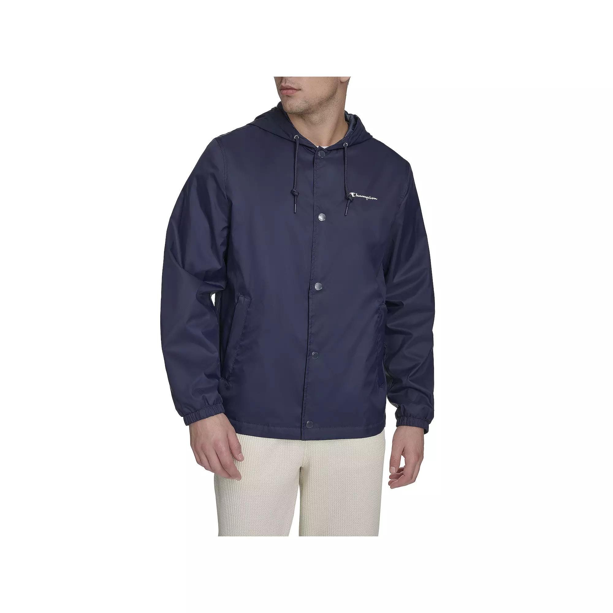 Men's Champion® Rain Coach Jacket, Size: Large, Peacoat Product Image