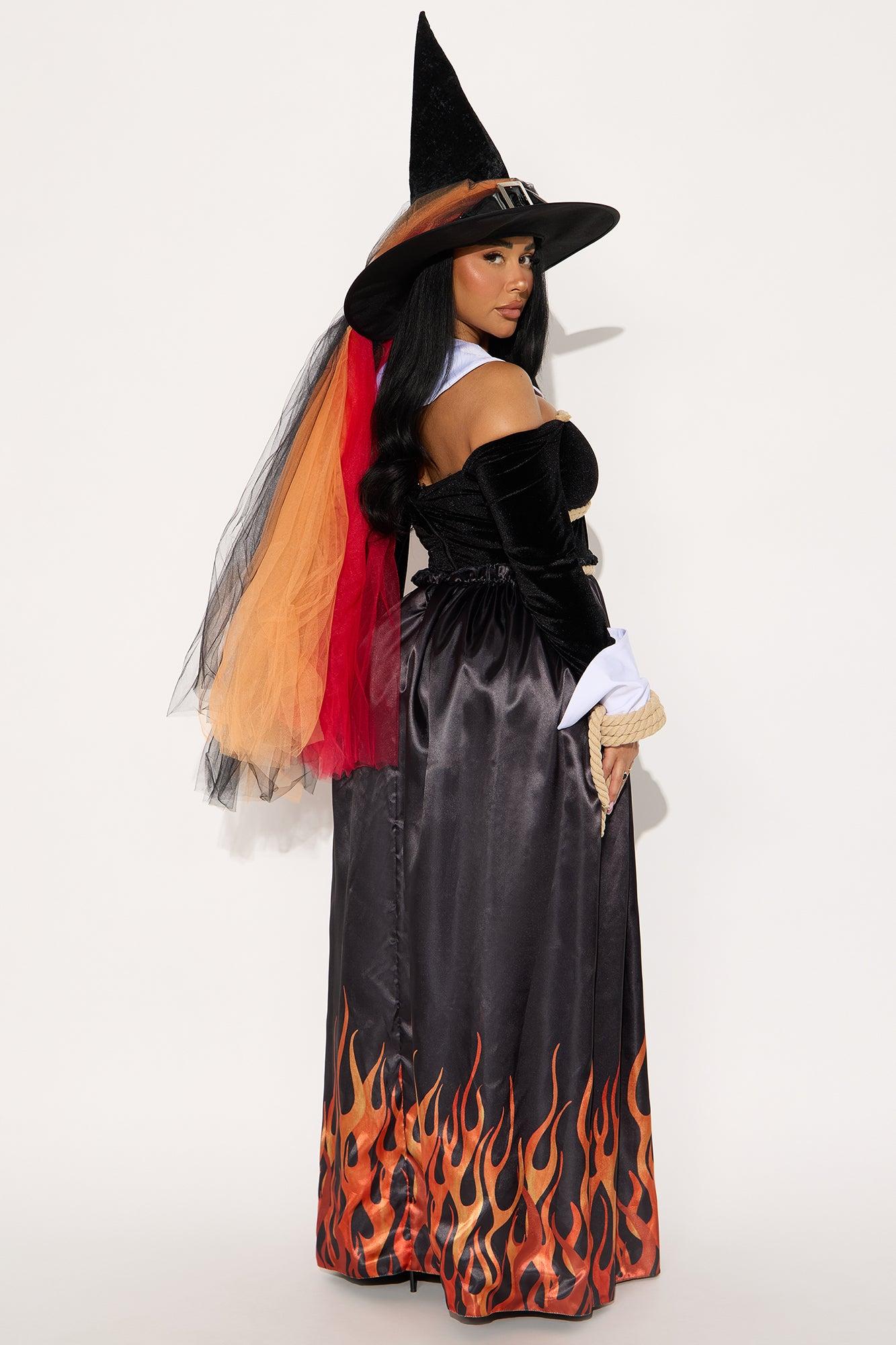 Hellfire Witch 3 Piece Costume Set - Black/combo Female Product Image