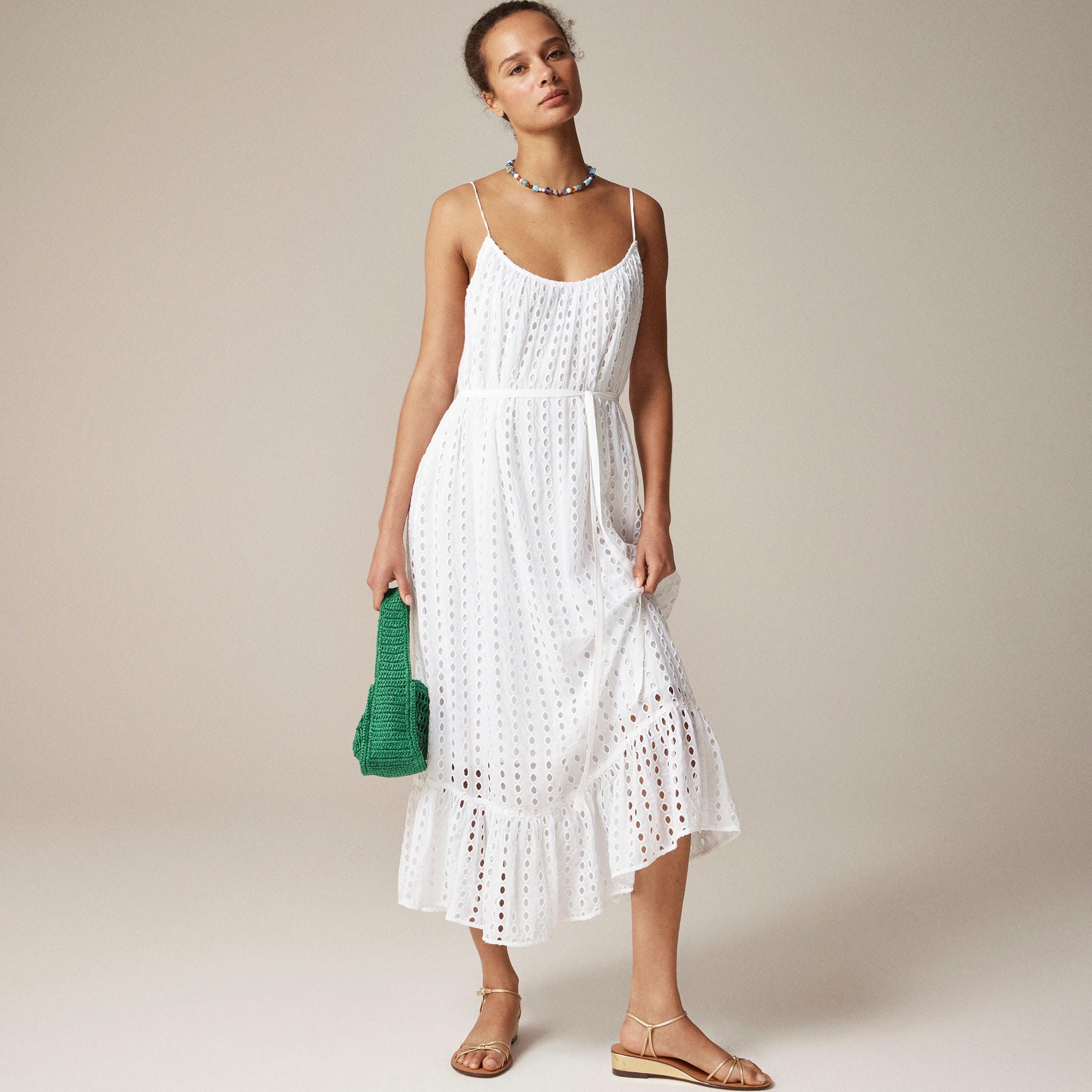 Oval eyelet midi dress Product Image