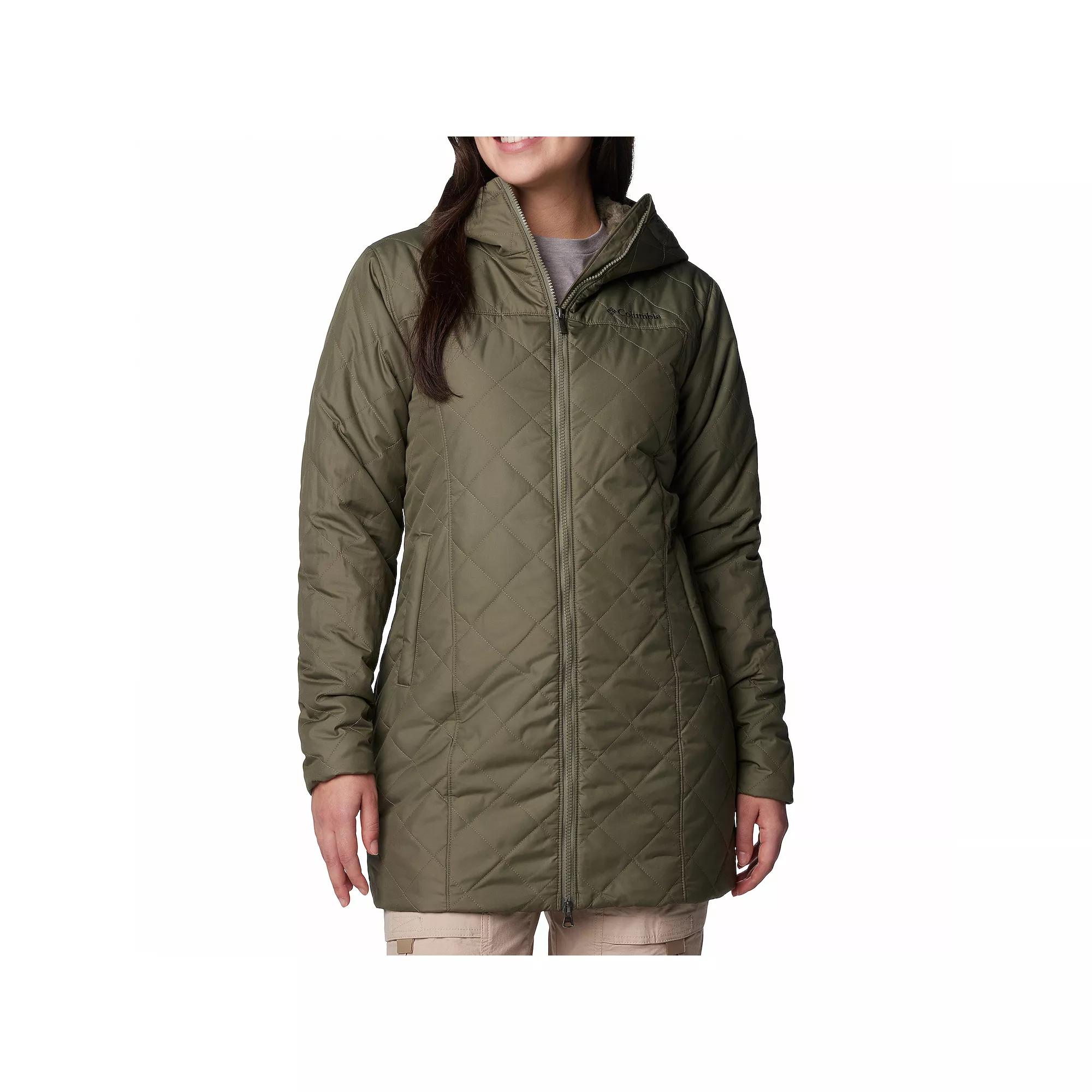 Women's Columbia Copper Crest II Long Jacket, Size: Small, Stone Green Product Image