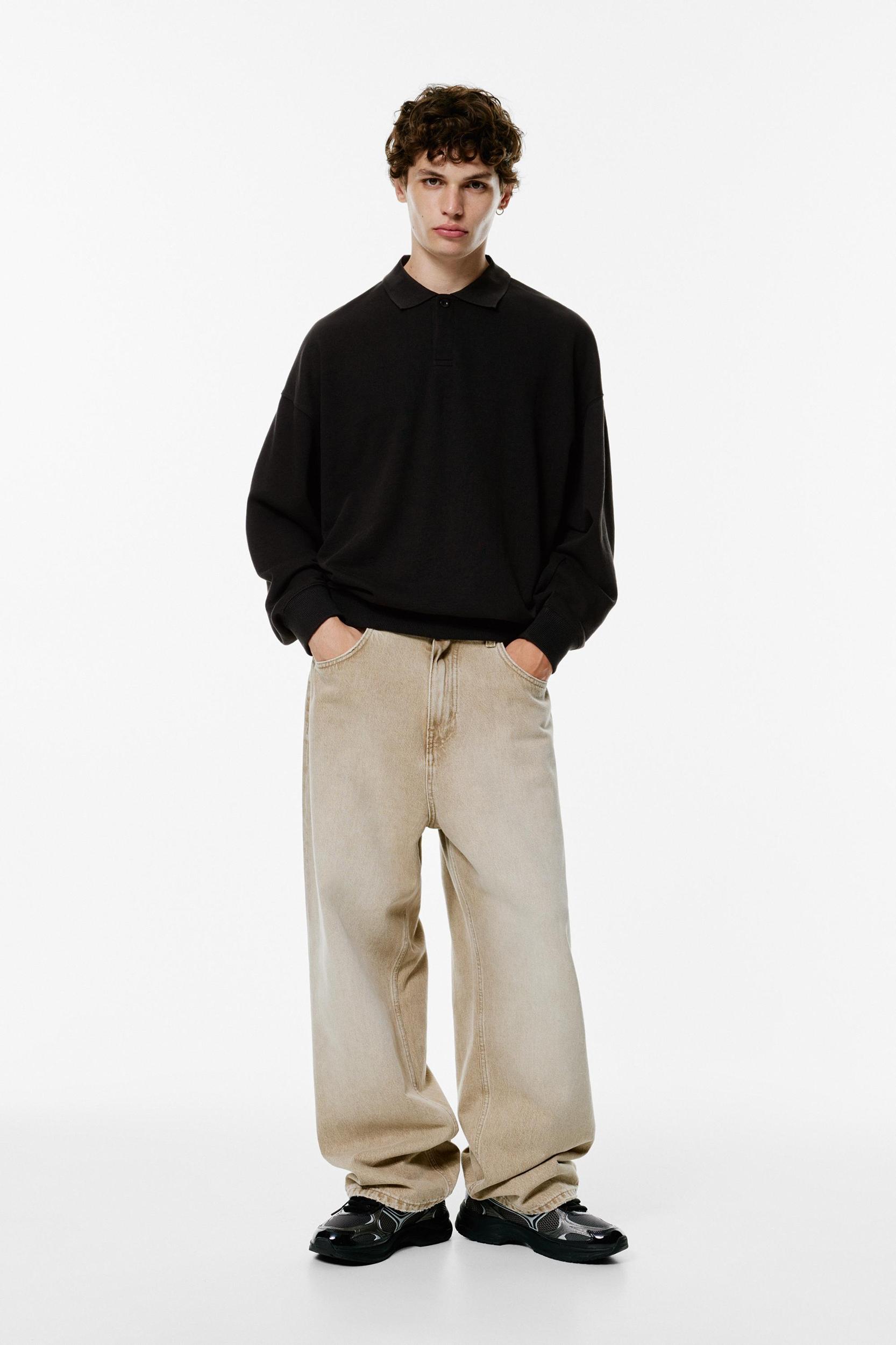 Long sleeve polo shirt Product Image