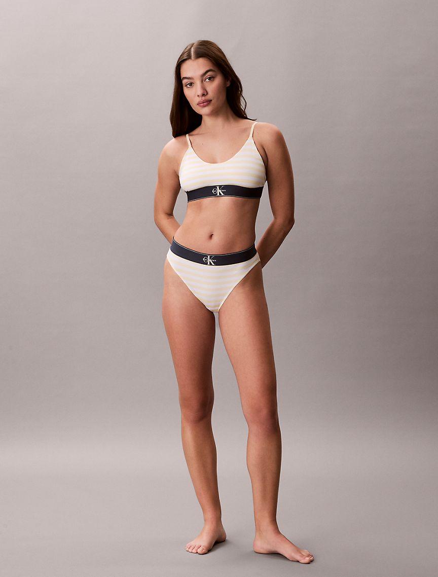 Graphic Monogram Microfiber Stretch Unlined Bralette Product Image
