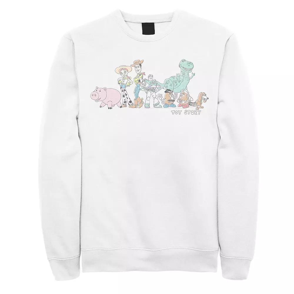 Disney / Pixar's Toy Story Men's Group Shot Line Up Distressed Poster Sweatshirt,  Product Image