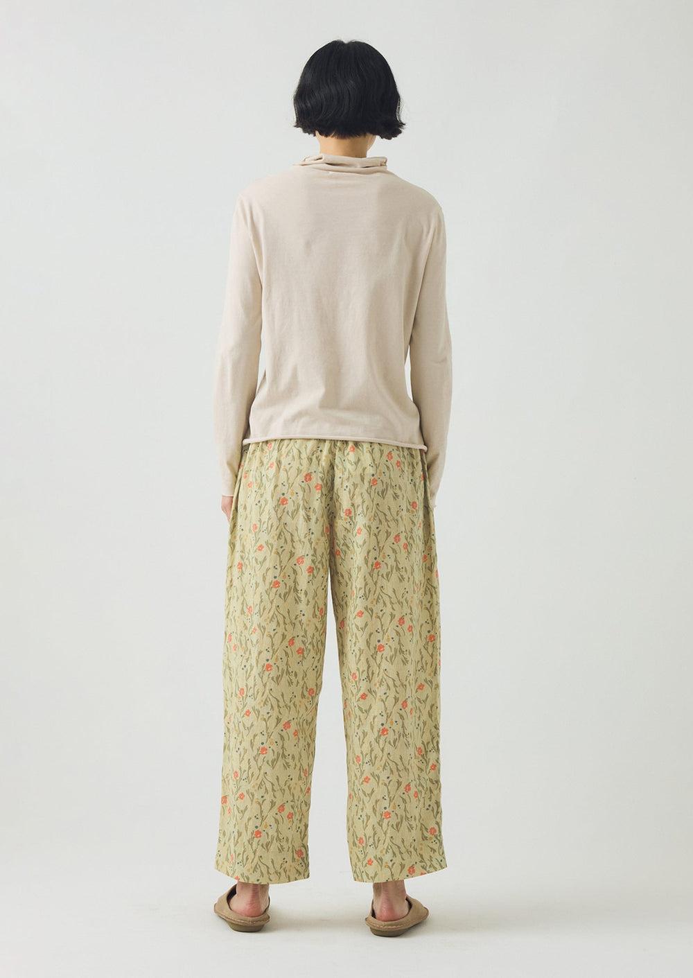 Seaweed Print Pyjama Pants | Light Sage Product Image