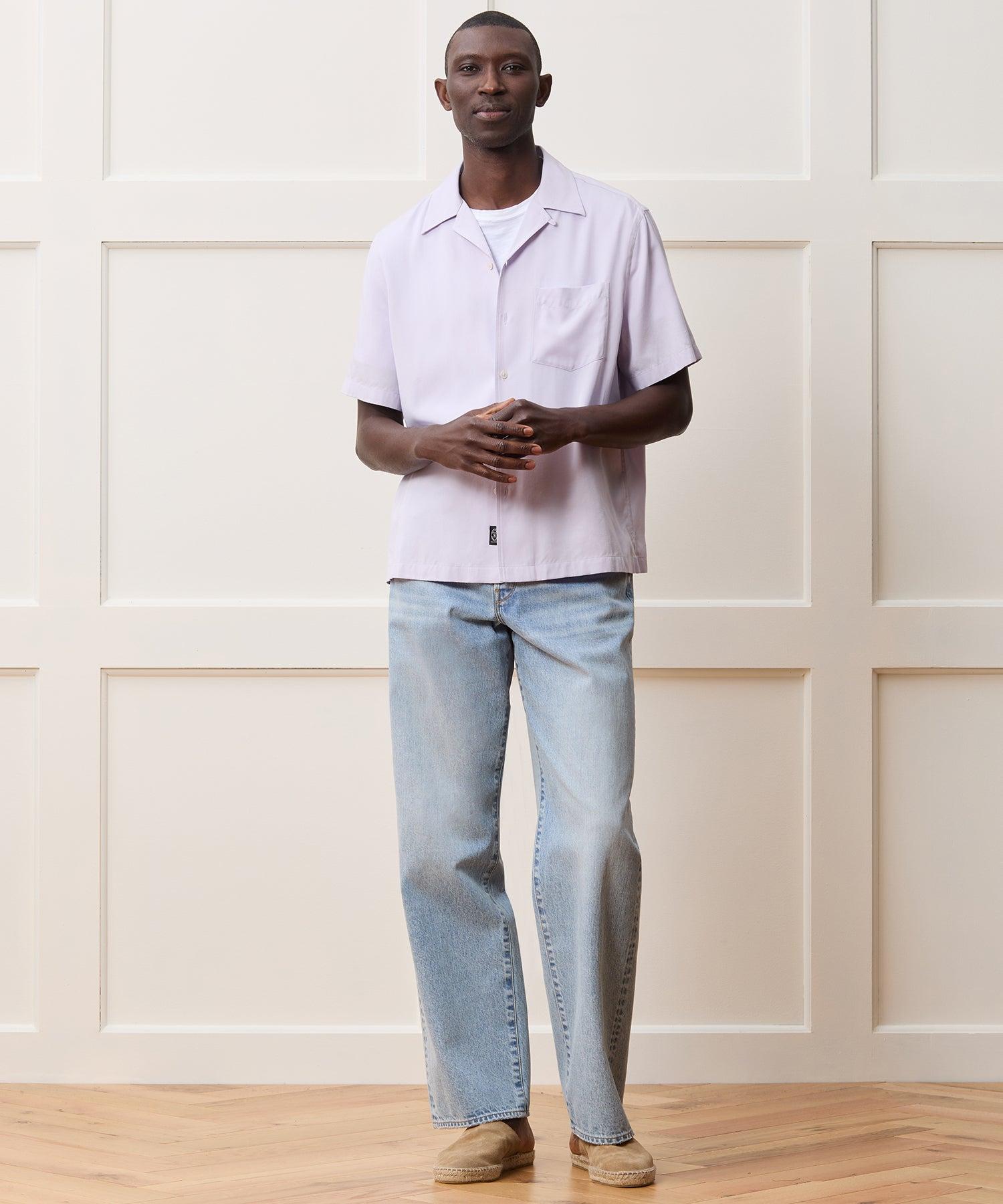 Cropped Rayon Capri Shirt Product Image