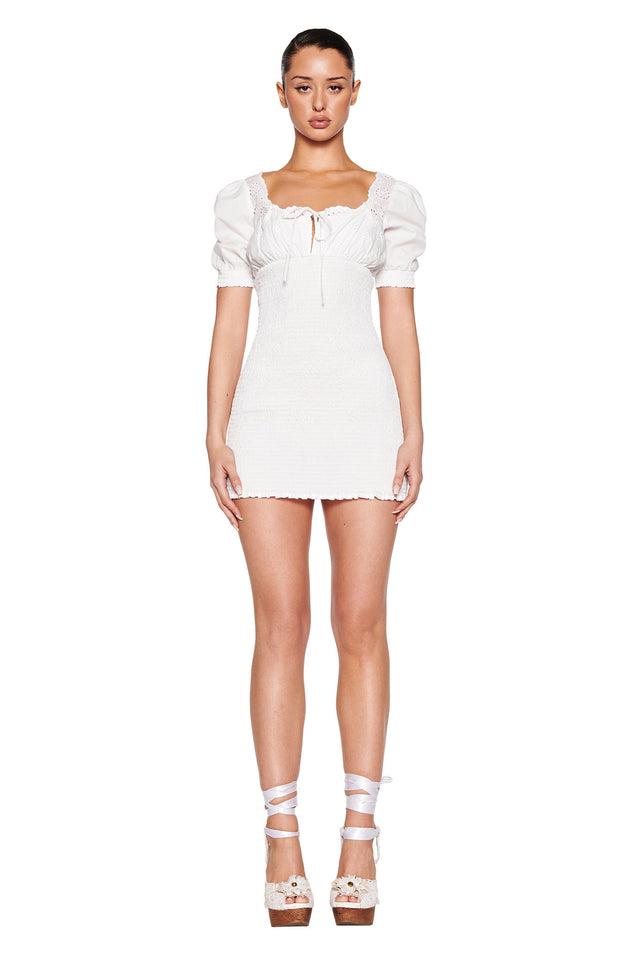 LEVI MINI DRESS - WHITE Product Image