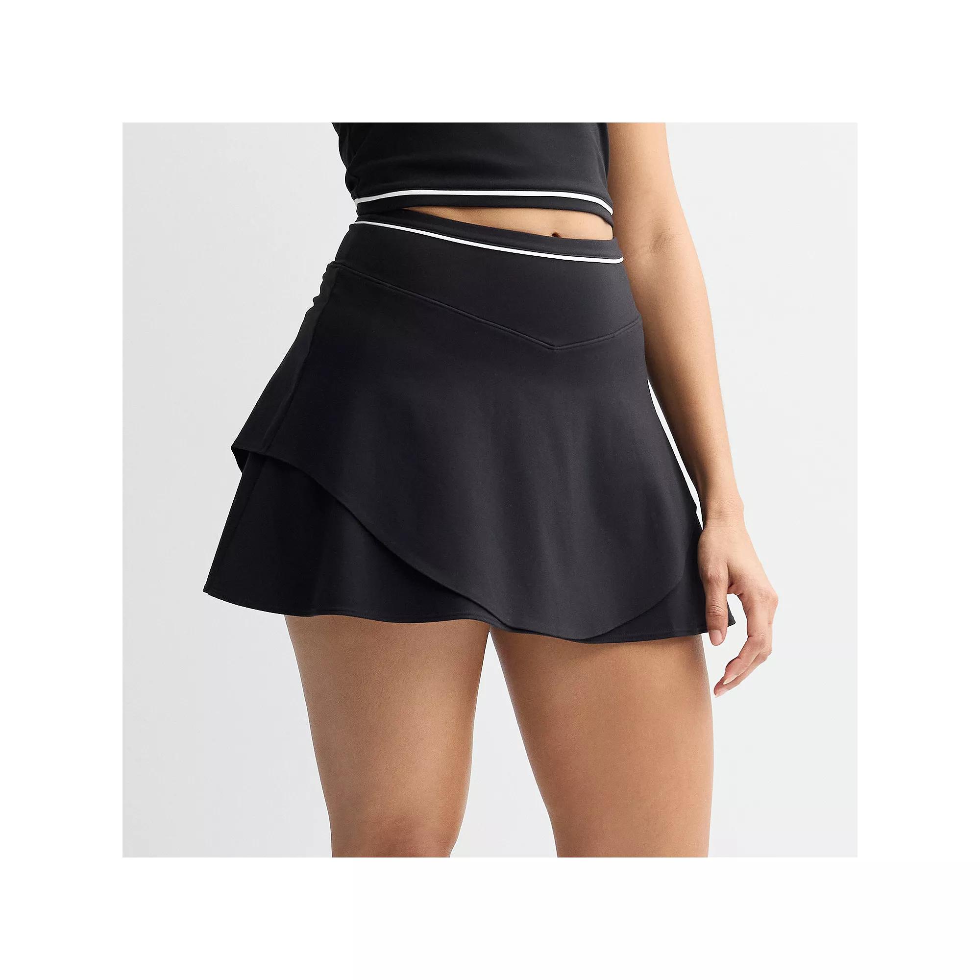 Women's FLX Flounce Tennis Skort, Size: Small, Ashen Silver Product Image
