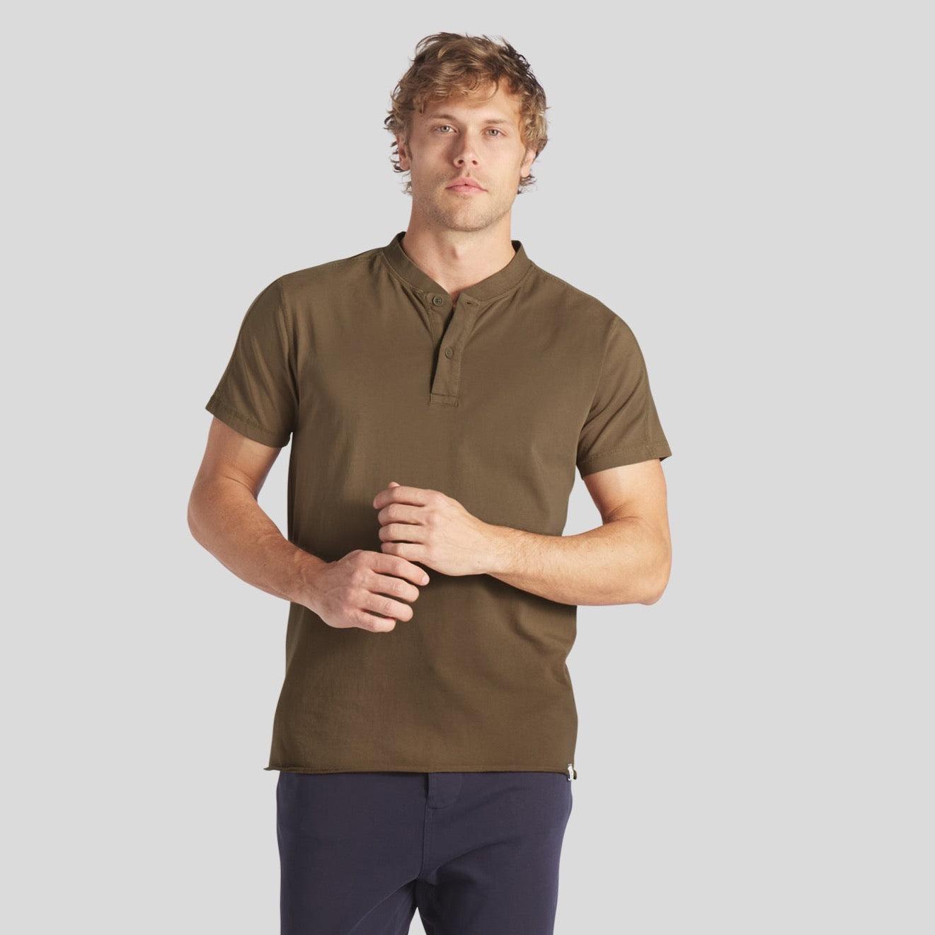 Cooper Short Sleeve Henley - Butternut * Product Image