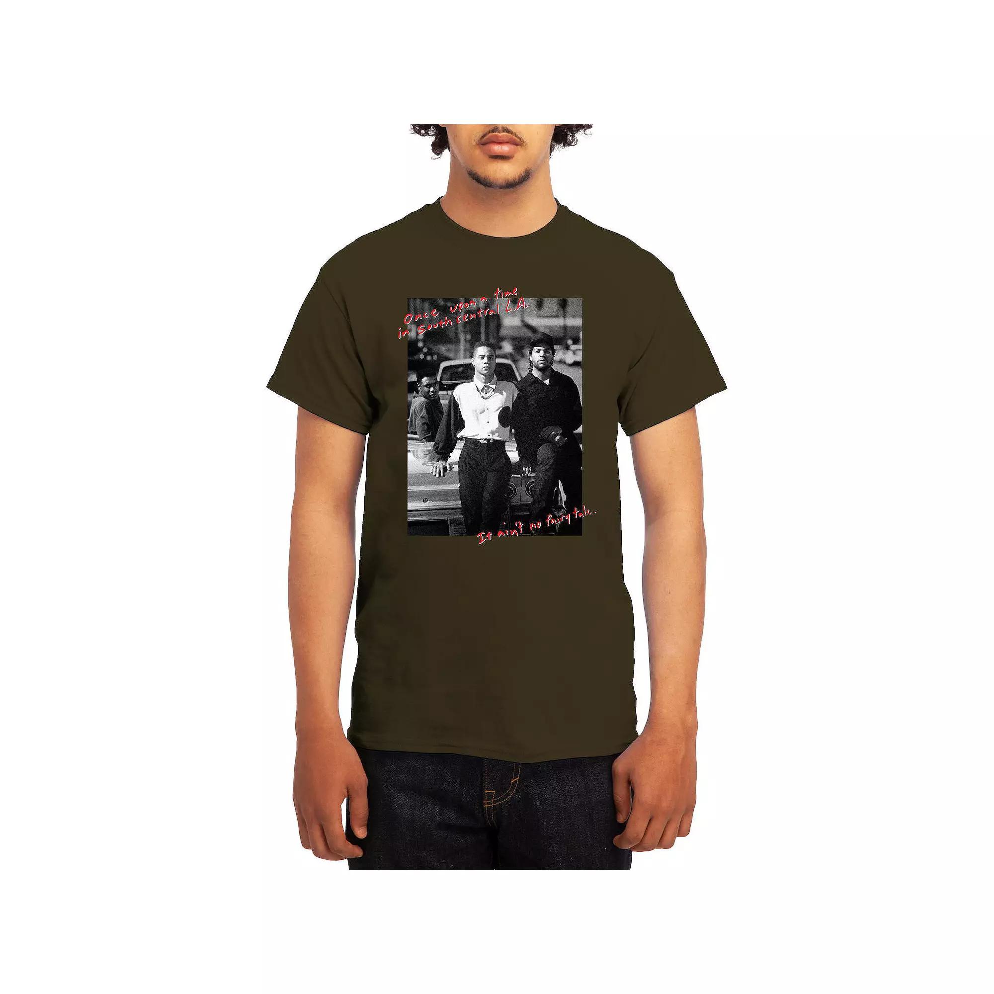 Men's Boyz N' The Hood Once Upon A Time Black & White Script Tee, Boy's, Size: Small, Royal Blue Product Image