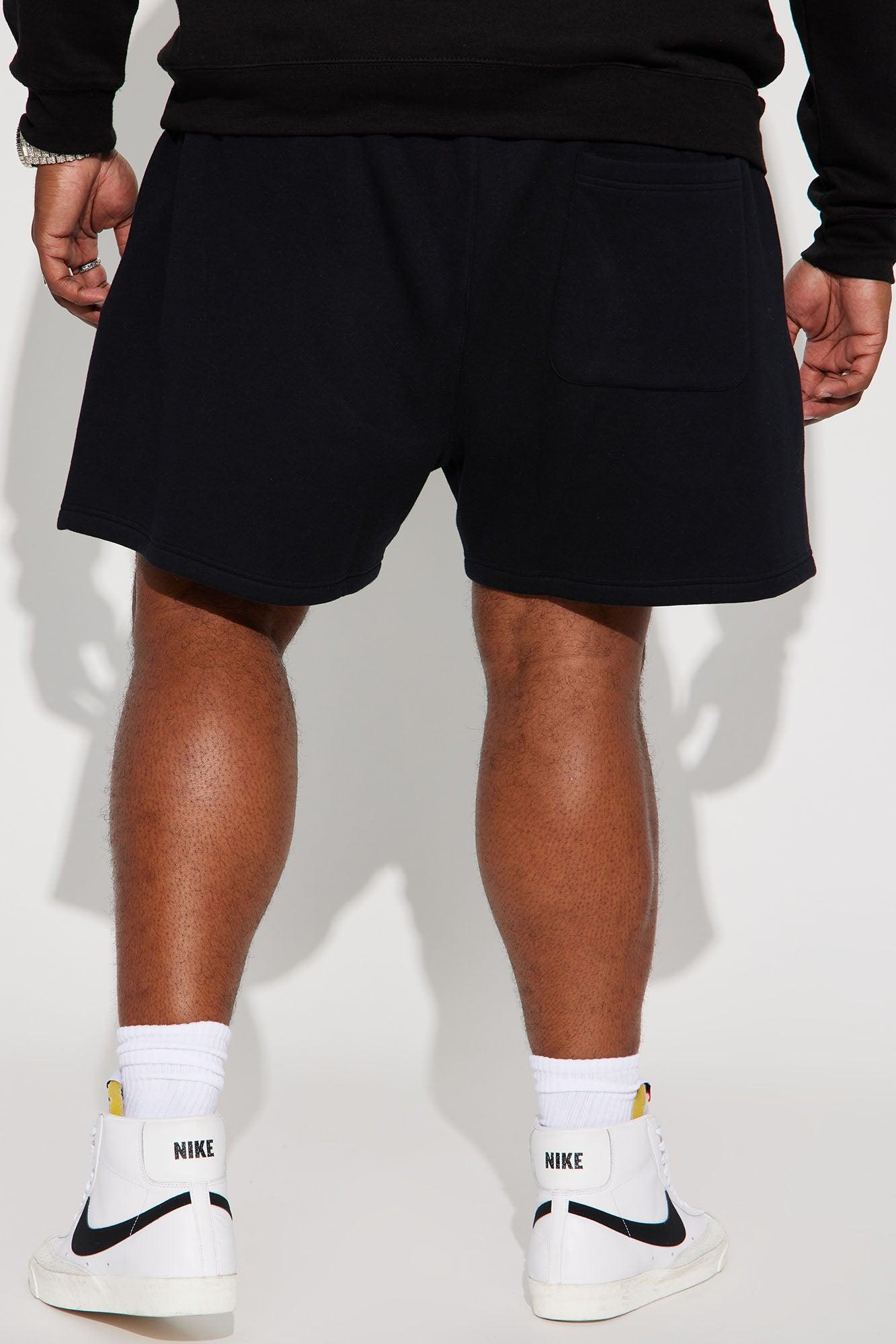 Tyson Oversize Heavyweight Sweat Shorts - Black Product Image