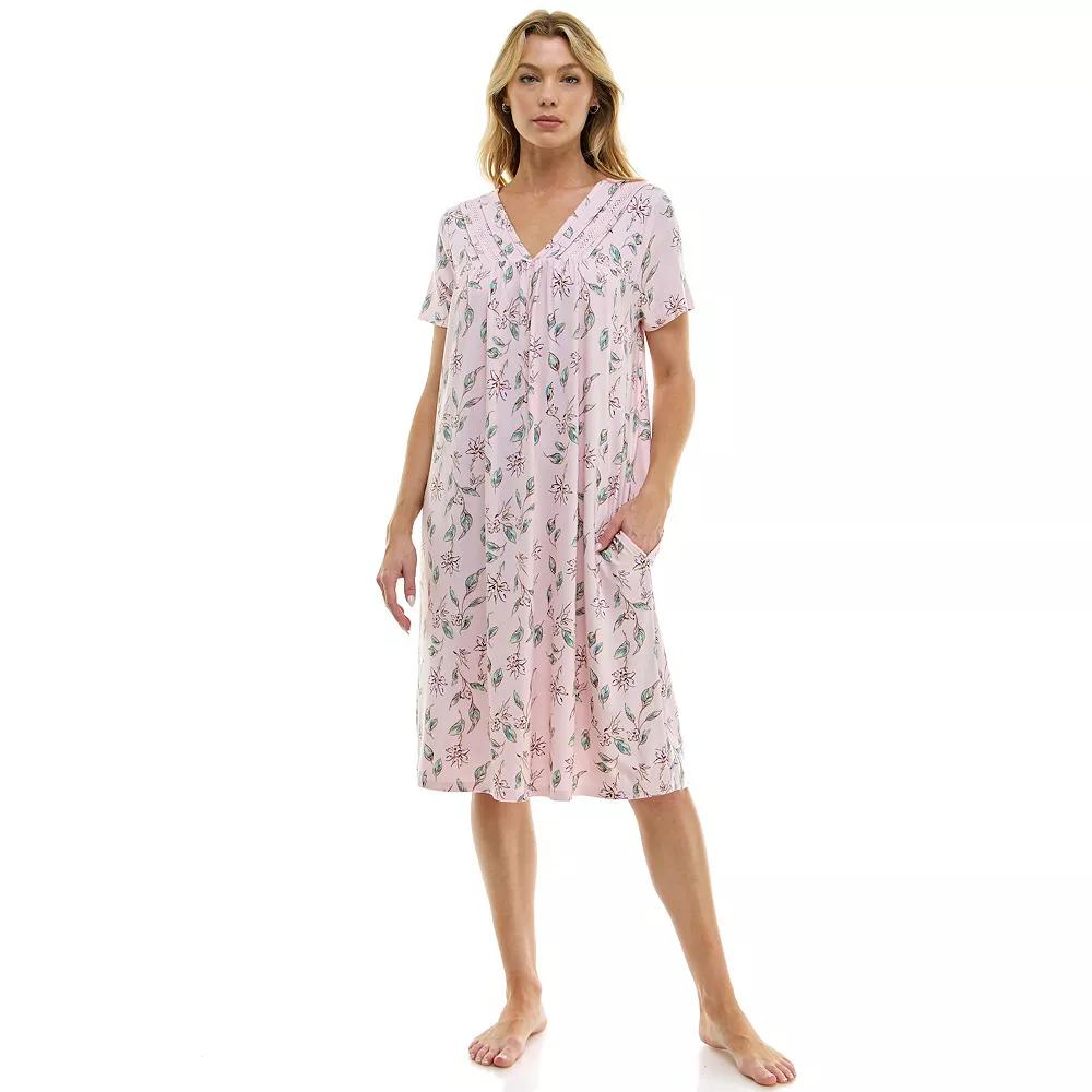 Petite Croft & Barrow® Wonderluxe Sleep Shirt, Women's, Size: XS Petite, Serafina Floral Product Image