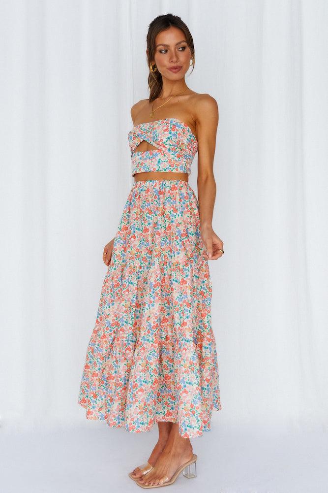 So Particular Maxi Skirt Floral Product Image