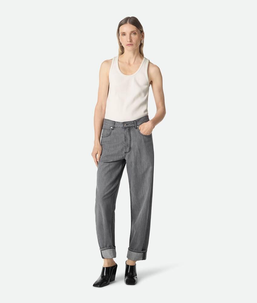 Women's Black Denim Jeans in Washed black Product Image