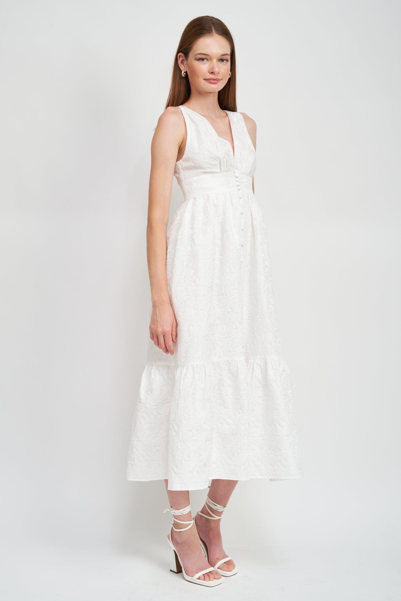 En Saison | Corsica White Maxi Dress FINAL SALE Product Image