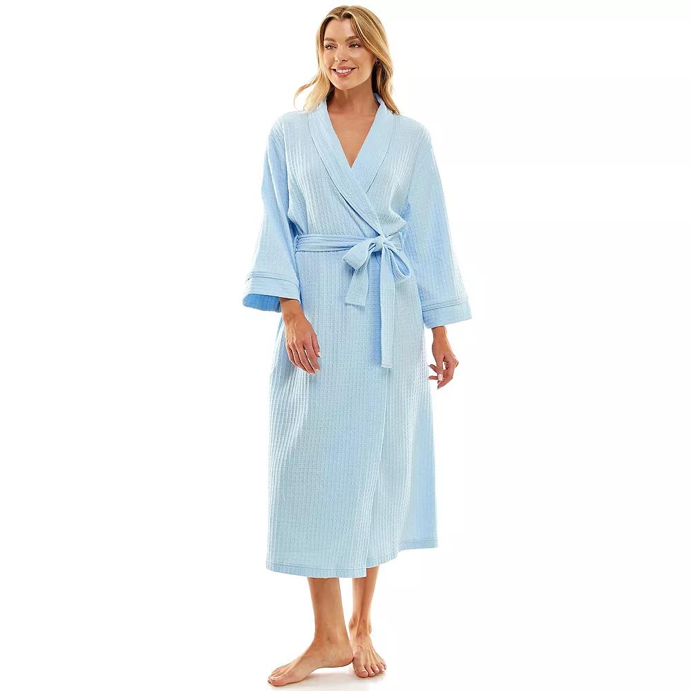 Women's Croft & Barrow® Waffle-Knit Kimono Robe,  Product Image