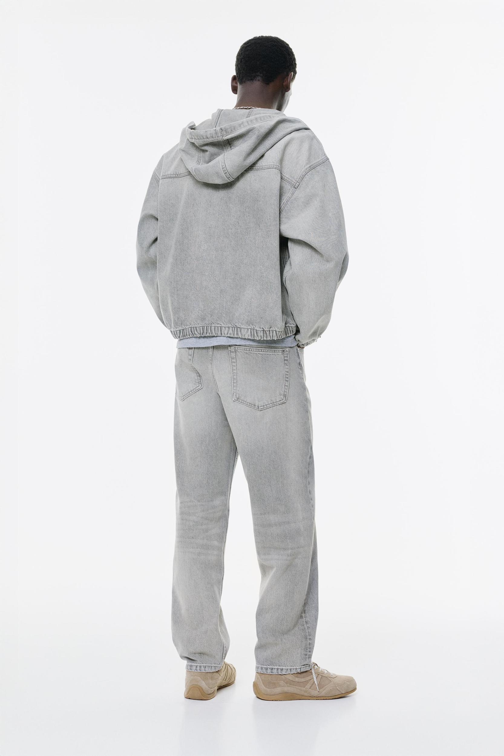 Denim hooded jacket Product Image