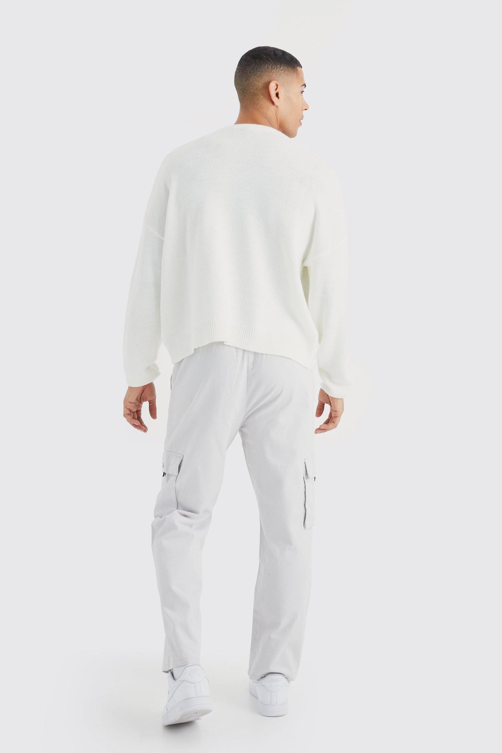 Elasticated Waist Relaxed Fit Cargo Pants | boohooMAN USA Product Image