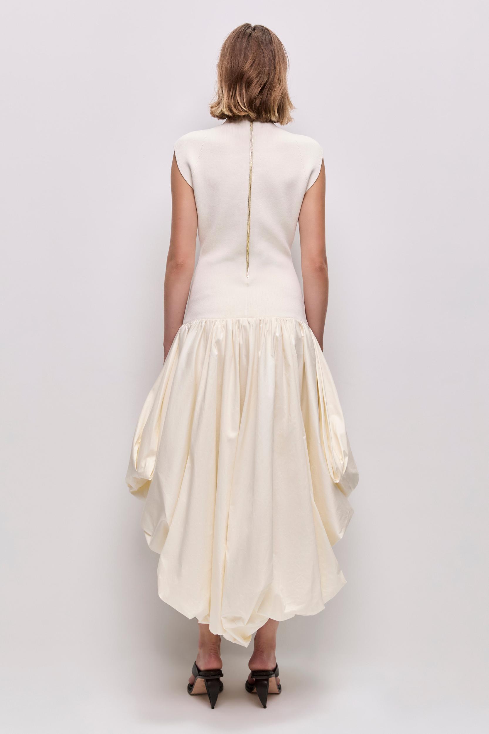 Venetia Knit Midi Dress-CREAM / XXS Product Image