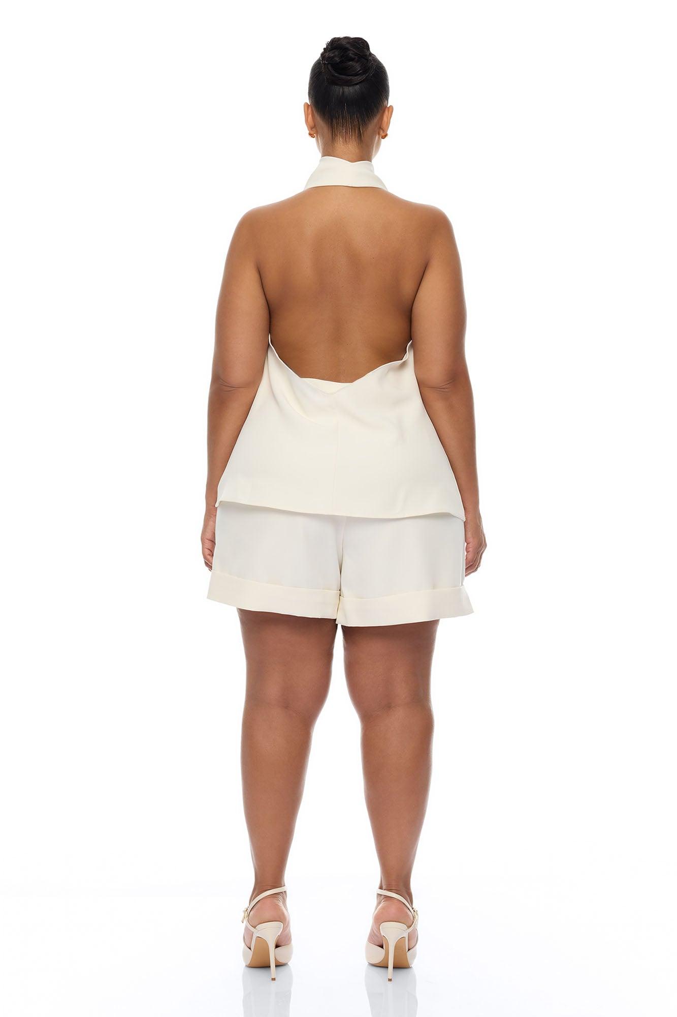 Timeless Touch Short Set - Cream Female Product Image